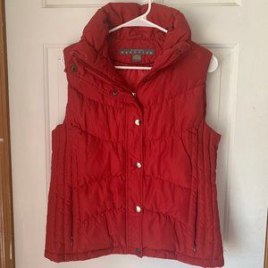 Kenneth Cole Reaction Red Puffer Vest- Size Large